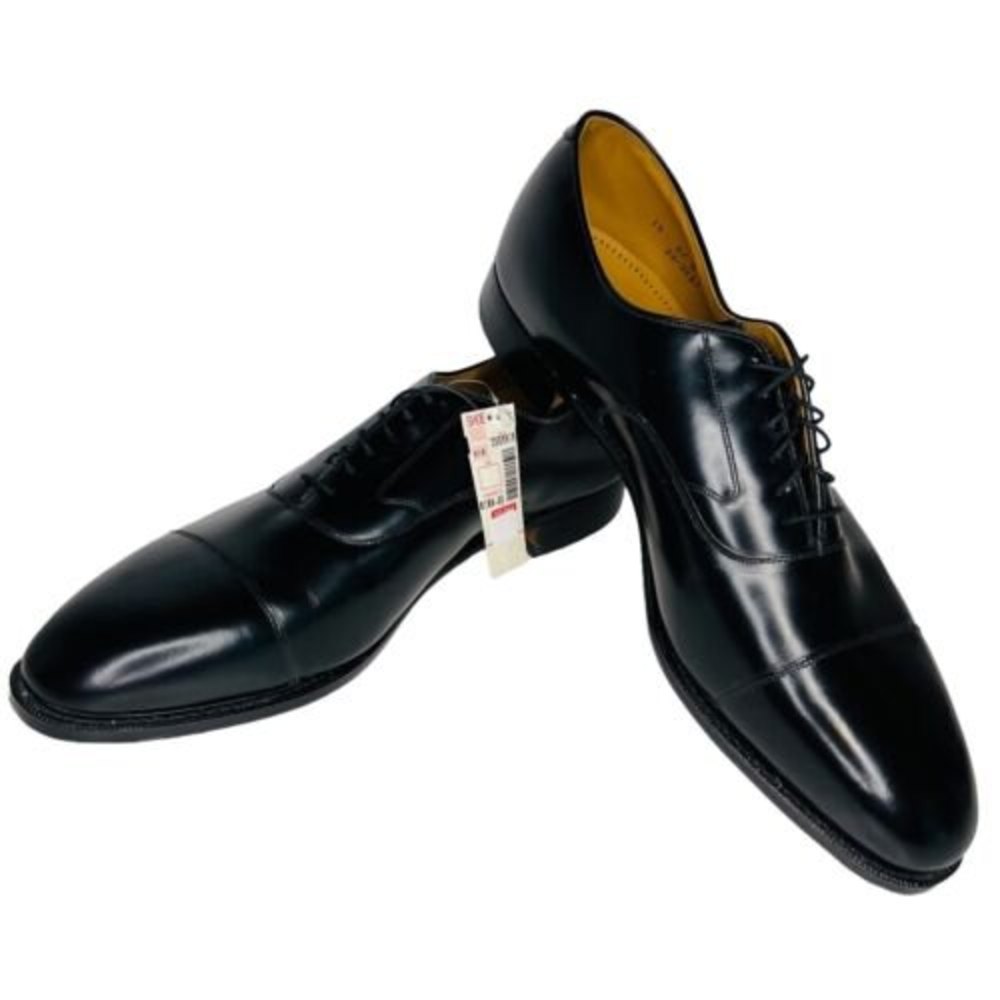 JOHNSTON MURPHY - Optima Black Leather Cap Toe Derby - NWT Mens Size 15 D